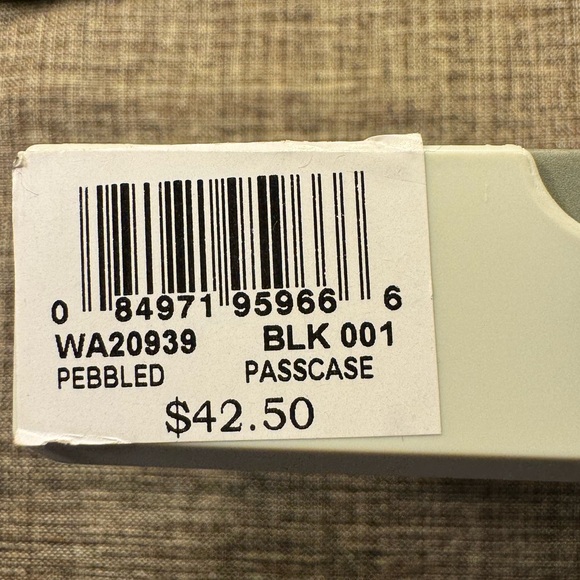 Perry Ellis Portfolio Men's Genuine Leather Passcase ID Wallet Black NWT - Picture 13 of 13